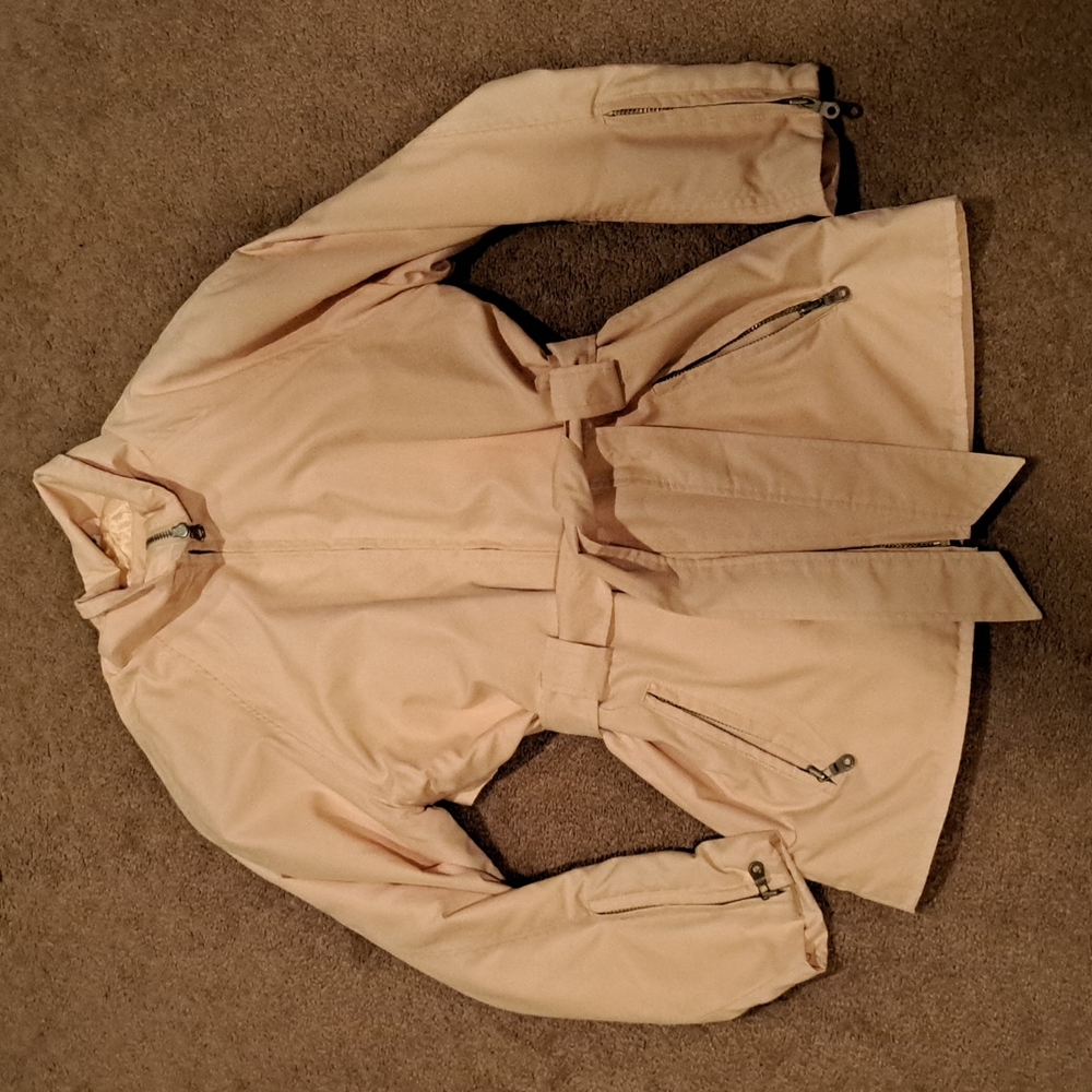 Pink, raincoat by Andrew Marc. Like new condition,  size small.
